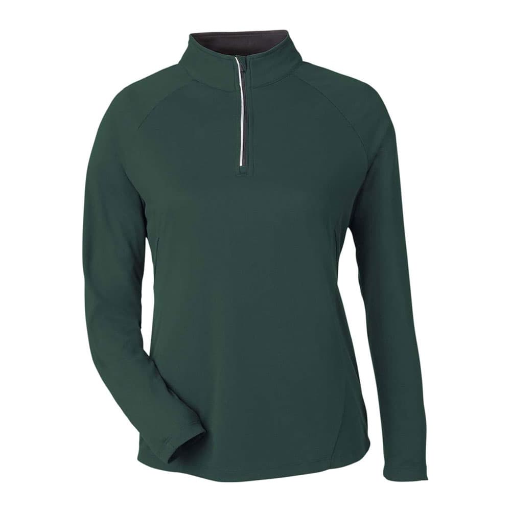 CUSTOM CORE365 WOMENS ORIGIN PERFORMANCE PIQUE QUARTER-ZIP PULLOVER